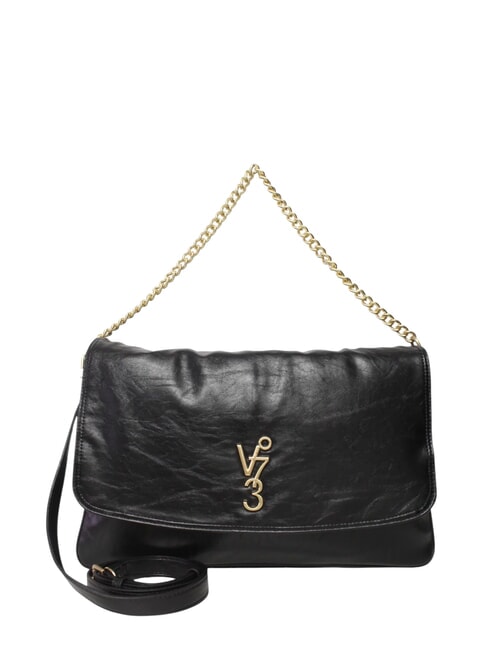 V73 LOUISE Bolso de hombro grande con asa de cadena negro - Bolsos Mujer