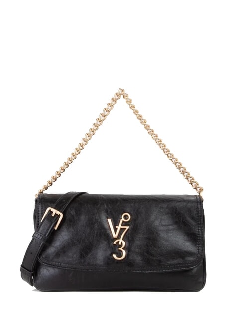 V73 LOUISE Bolso de hombro mediano con asa de cadena negro - Bolsos Mujer