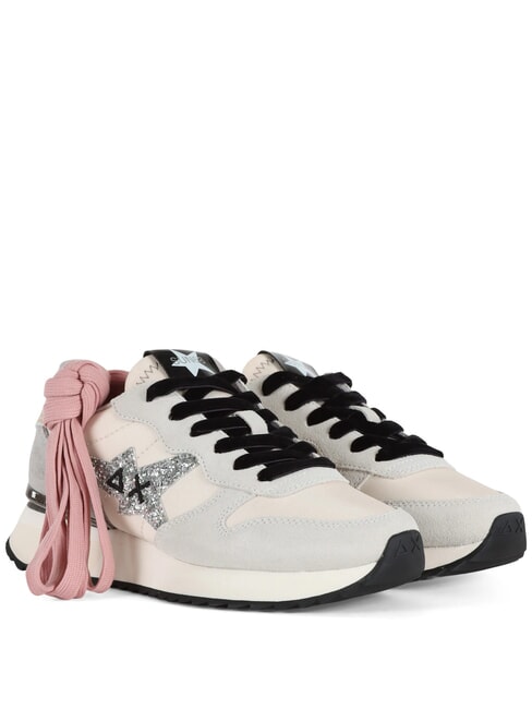 SUN68 STARGIRL GLITTER LOGO Zapatillas biancopan - Zapatos Mujer