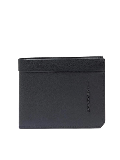 PIQUADRO RUSSEL Cartera de cuero negro - Carteras Hombre