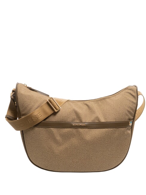 BORBONESE DOWNTOWN Large Bolso de hombro verde petróleo - Bolsos Mujer