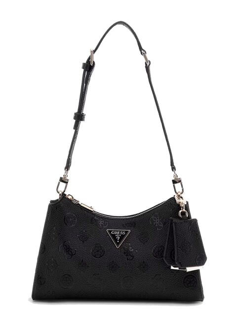 GUESS CRESIDIA II Bolso de hombro con cremallera logotipo negro - Bolsos Mujer