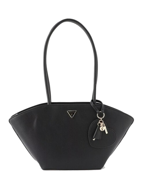 GUESS BOLENA Bolso de hombro con charm de corazón NEGRO - Bolsos Mujer