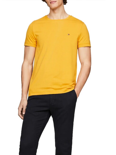 TOMMY HILFIGER  Camiseta elástica para hombre ciudad amarilla - camiseta