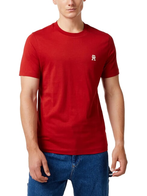 TOMMY HILFIGER TH Camiseta de algodón magma oscuro - camiseta