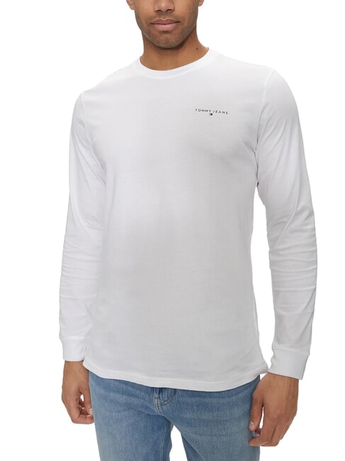 TOMMY HILFIGER TH JEANS Camiseta de algodón blanco - camiseta