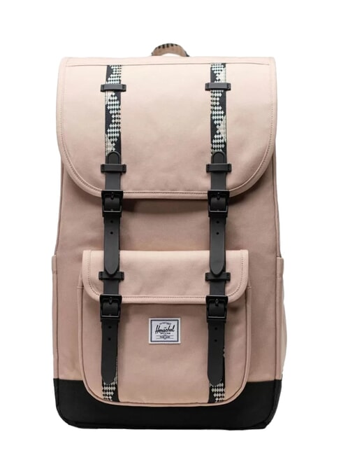 HERSCHEL LITTLE AMERICA  Mochila de tamaño estándar topo claro/negro - Mochilas Escuela & Tiempo Libre