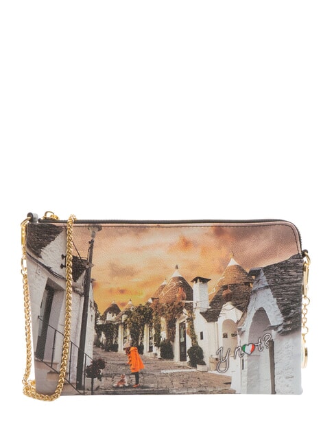 YNOT YESBAG Clutch Bolso de mano con bandolera La vida en trulli - Bolsos Mujer