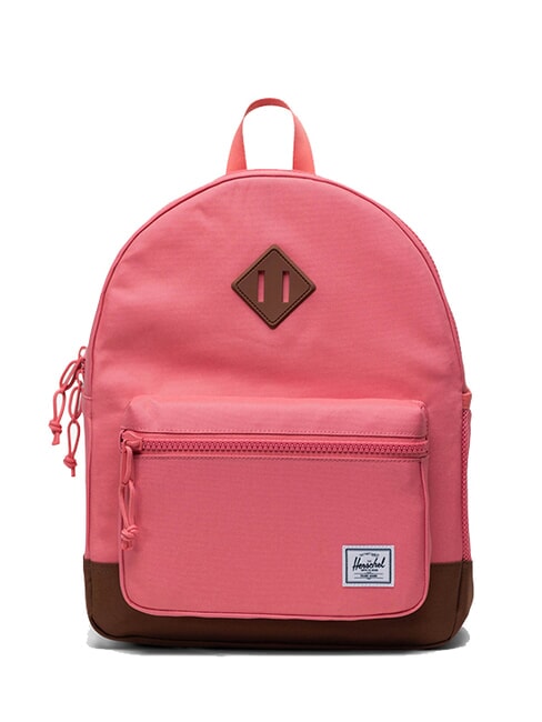 HERSCHEL HETITAGE YOUTH Mochila rosa de té/marrón silla de montar - Mochilas Escuela & Tiempo Libre