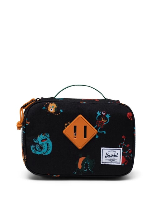 HERSCHEL HERITAGE Estuche con asa baile de monstruo negro - Estuches y Accesorios