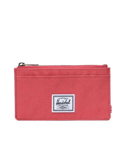 HERSCHEL OSCAR Tarjetero plano con monedero rosa mineral - Carteras Mujer