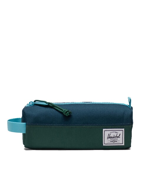 HERSCHEL SETTLEMENT Estuche para lápices verde cazador/estanque reflectante/chorro de mar - Estuches y Accesorios