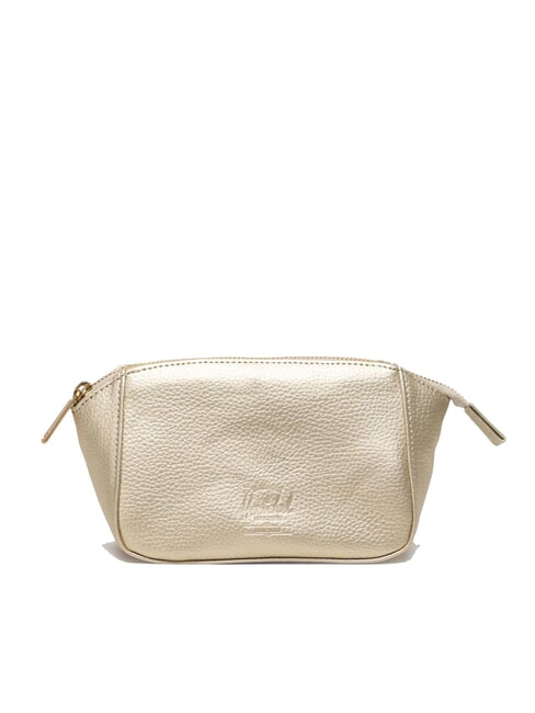HERSCHEL MILAN Pequeño estuche de belleza dorado metálico - Neceser