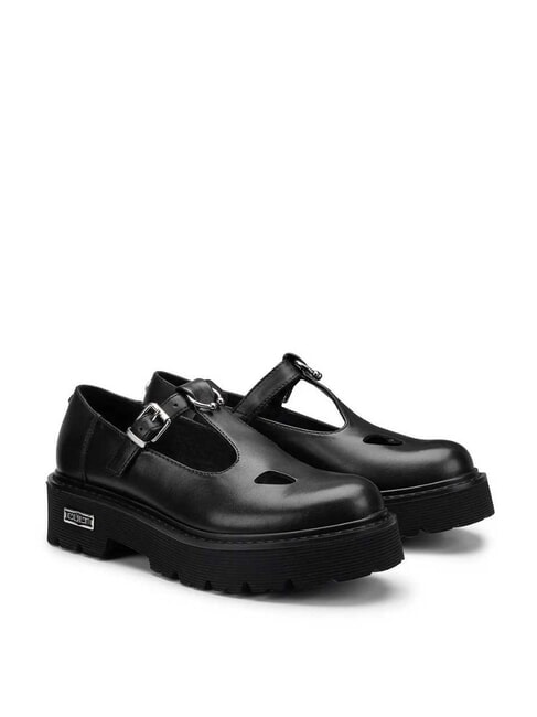 CULT SLASH 4216 Mocasines Mary Jane de cuero negro - Zapatos Mujer