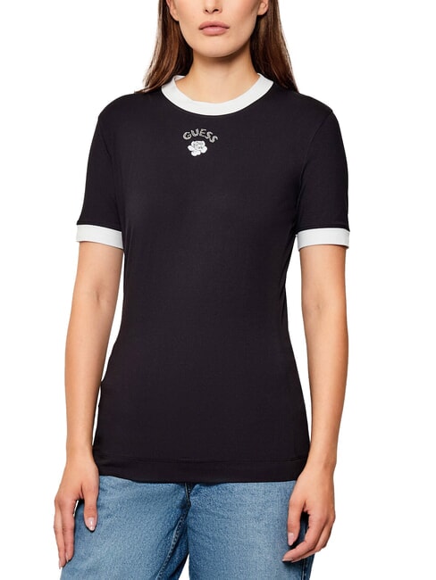 GUESS MINI ROSE Camiseta de manga corta de corte entallado jetbla - camiseta