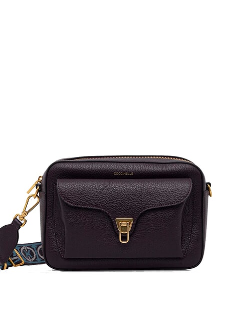 COCCINELLE BEAT SOFT RIBB  Bolso de hombro ciruelas - Bolsos Mujer