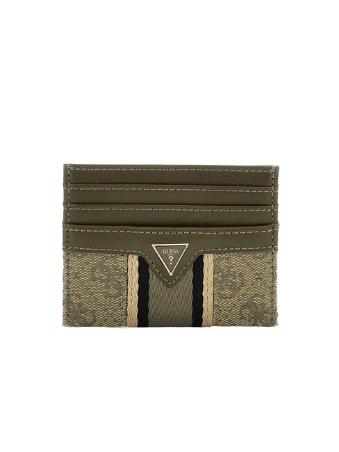 GUESS MADRID Titular de la tarjeta arena/verde militar - Carteras Hombre