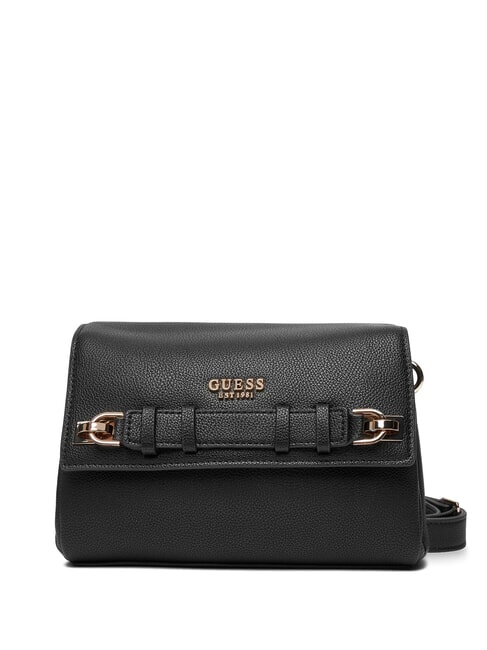 GUESS GREGORIA Bolso de hombro con solapa NEGRO - Bolsos Mujer