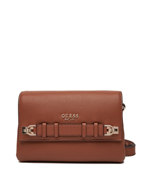 GUESS GREGORIA Bolso de hombro con solapa COGNAC - Bolsos Mujer