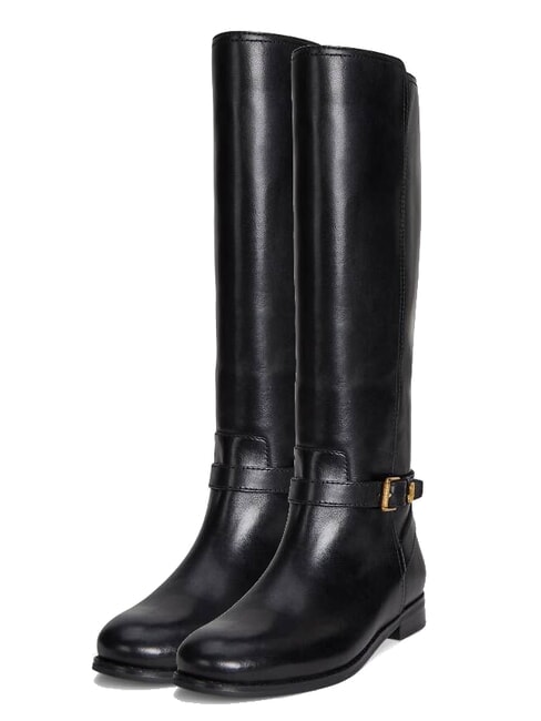RALPH LAUREN BROOKE TALL 2 Botas altas de cuero NEGRO - Zapatos Mujer