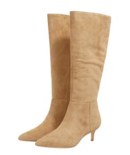 RALPH LAUREN MCKAY Botas altas de piel ante con tacón bajo - Zapatos Mujer