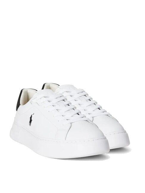 RALPH LAUREN RLITE COURT Zapatillas de cuero blanco/negro pp - Zapatos Hombre