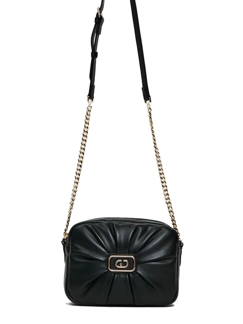 GAUDÌ ELISA Bolso de hombro con inserción de cadena NEGRO - Bolsos Mujer