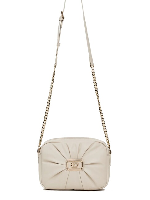 GAUDÌ ELISA Bolso de hombro con inserción de cadena CREMA - Bolsos Mujer