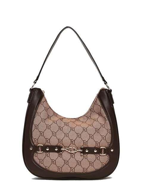 GAUDÌ NEW DIAZ Bolso hobo con logotipo en jacquard bronceado - Bolsos Mujer
