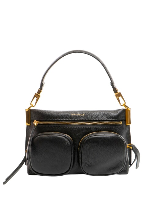 COCCINELLE HYLE Bolso pequeño de piel de doble uso negro - Bolsos Mujer