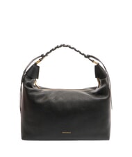 COCCINELLE RHEA Bolso bandolera de piel con bandolera negro - Bolsos Mujer - 1