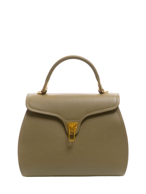 COCCINELLE MARVIN Bolso de piel con bandolera verde laurel - Bolsos Mujer