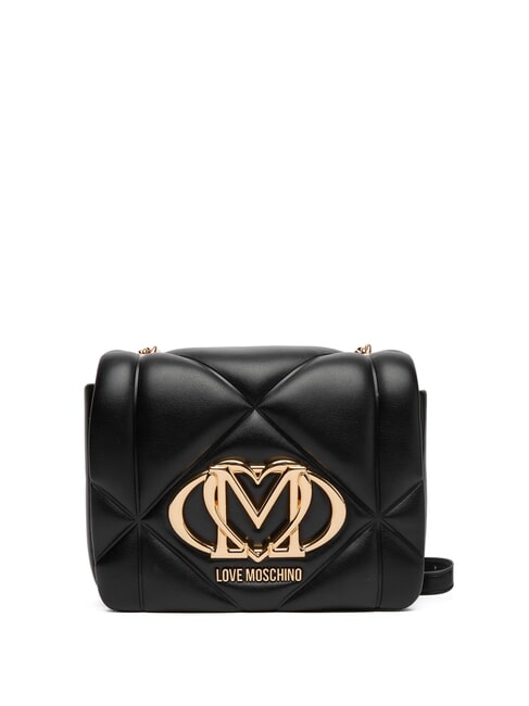 LOVE MOSCHINO EMBOSSED Mini bolso de hombro negro - Bolsos Mujer