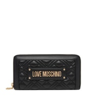 LOVE MOSCHINO QUILTED Cartera grande con cremallera - Carteras Mujer