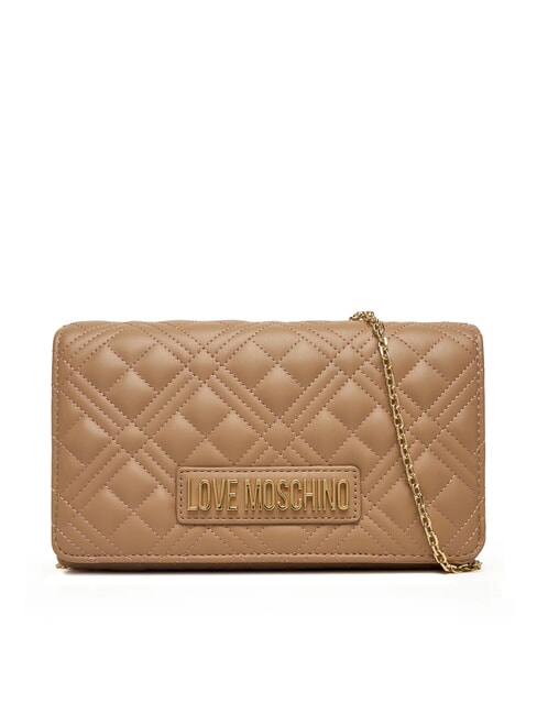 LOVE MOSCHINO SMART DAILY Bolso de mano con bandolera metálica beige - Bolsos Mujer