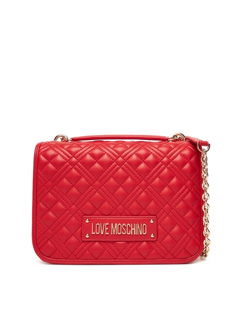 LOVE MOSCHINO QUILTED Bolso de hombro de doble función ROJO - Bolsos Mujer