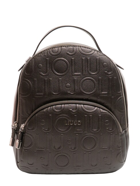 LIUJO MANHATTAN Mochila mediana con logo en relieve antracita se reunió. - Bolsos Mujer