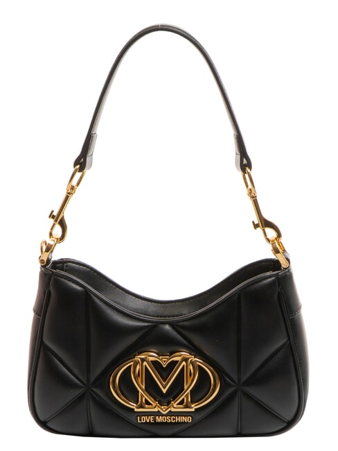 LOVE MOSCHINO EMBOSSED Bolso de hombro, con correa para el hombro negro - Bolsos Mujer