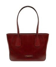 THE BRIDGE MADDALENA Bolso shopper de hombro, en piel Chianti / Burdeos / Dorado - Bolsos Mujer - 1