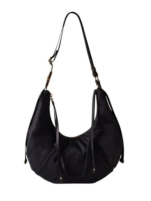 BORBONESE FOLD  Bolso de hombro suave negro oscuro - Bolsos Mujer