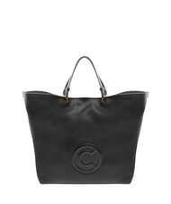 COCCINELLE CALLISTO Bolso de compras de piel con logotipo grabado - Bolsos Mujer