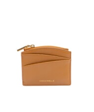 COCCINELLE ROUNDED PRINTED Pequeño tarjetero de piel con cremallera - Carteras Mujer