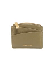 COCCINELLE ROUNDED PRINTED Pequeño tarjetero de piel con cremallera - Carteras Mujer