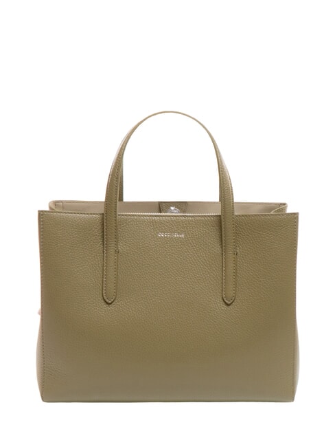 COCCINELLE SWAP Bolso de piel con bandolera verde laurel - Bolsos Mujer