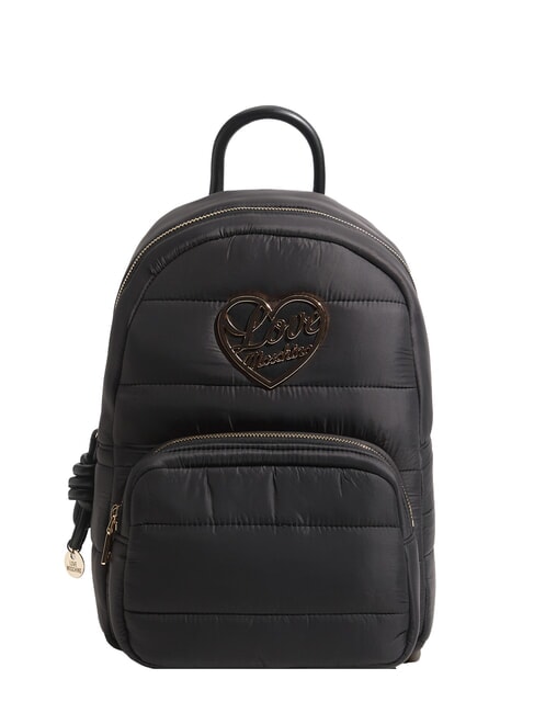 LOVE MOSCHINO AIR WAVE Mochila acolchada con bolsillo negro - Bolsos Mujer