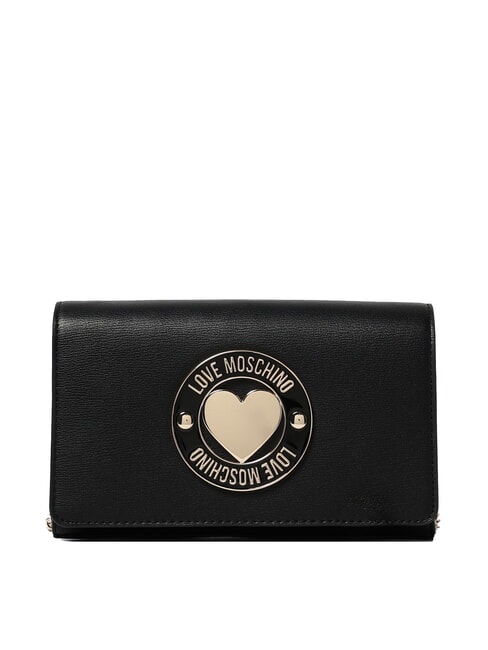 LOVE MOSCHINO SMART DAILY Bolso de mano con bandolera metálica negro - Bolsos Mujer