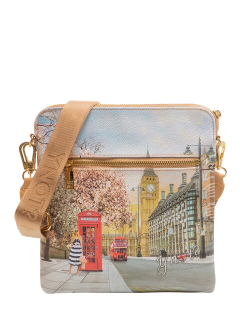 YNOT YESBAG Bolso de hombro plano Rosa inglesa - Bolsos Mujer