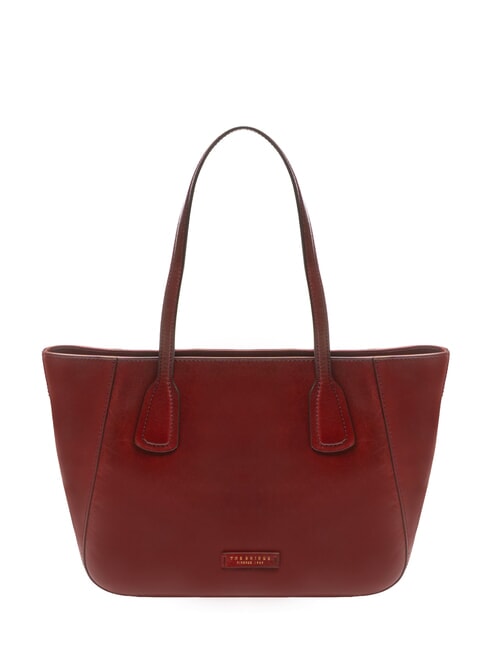 THE BRIDGE MADDALENA Shopping Bag en piel Chianti / Burdeos / Dorado - Bolsos Mujer