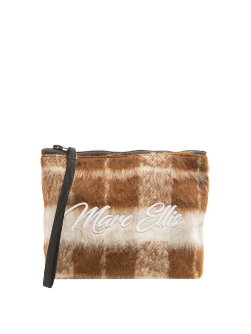 MARC ELLIS CHECK Bolso de mano con puño cacao - Bolsos Mujer
