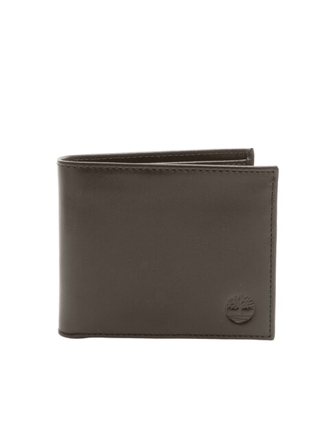 TIMBERLAND BASIC Cartera de cuero de 6 cc marrón oscuro - Carteras Hombre